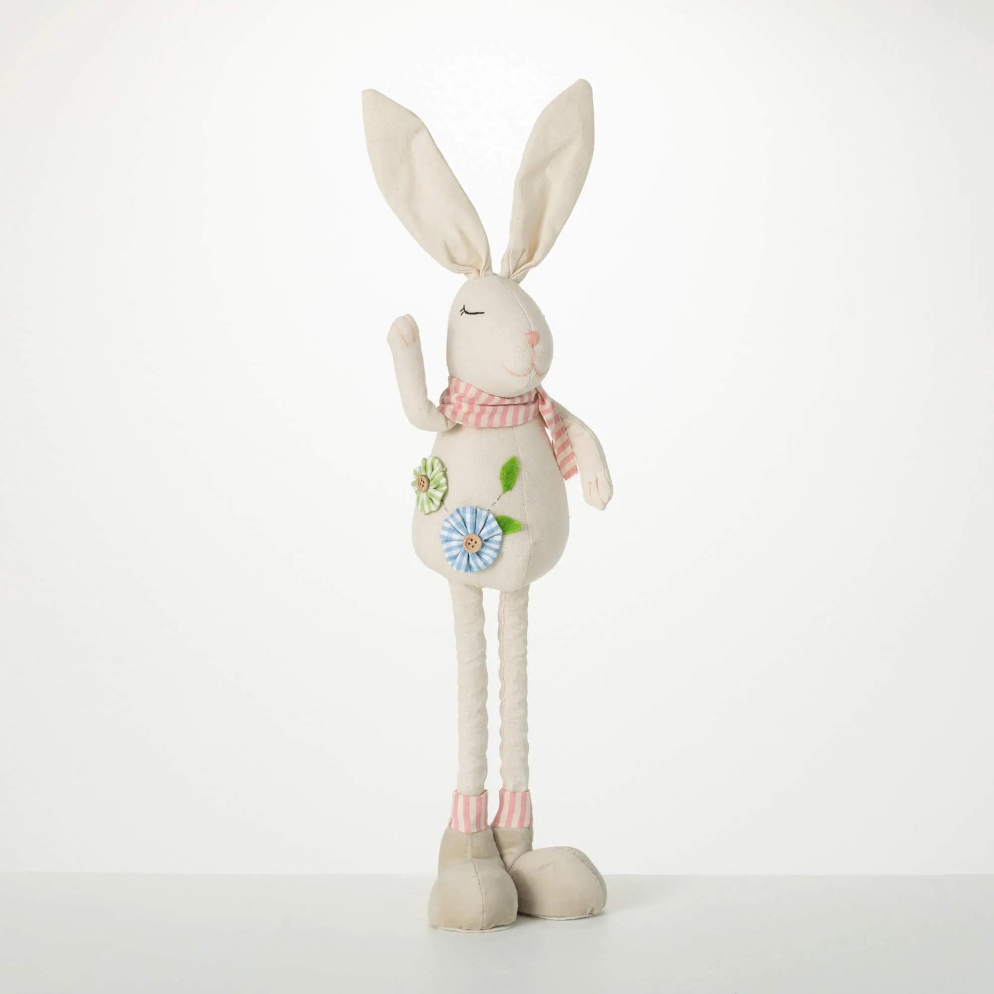 12.75"H Sullivans Standing Telescopic Bunny, Multicolor