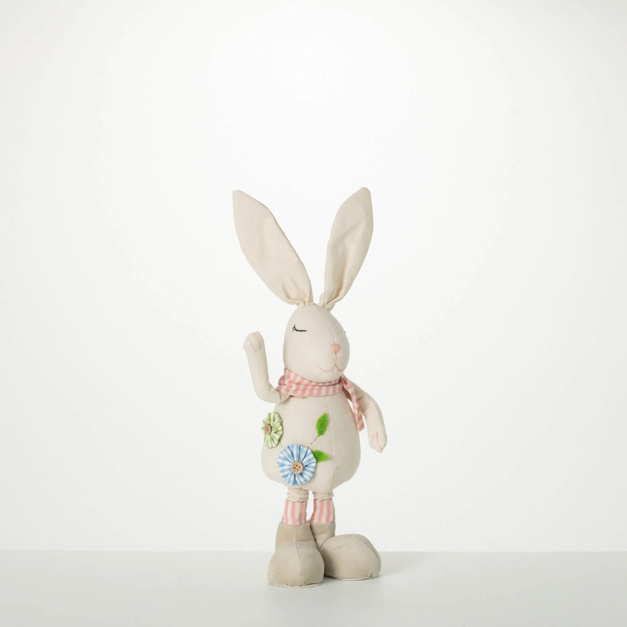 12.75"H Sullivans Standing Telescopic Bunny, Multicolor