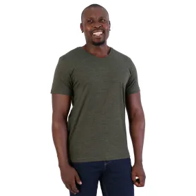 140g Urban Lifestyle V-Neck T-Shirt - End of range -  Army green melange