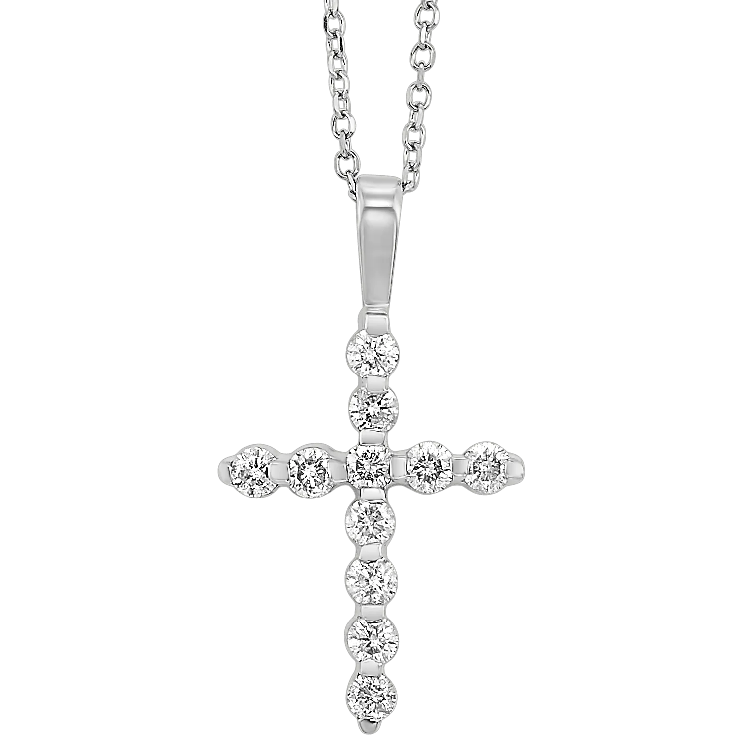 14KTW Diamond Cross Fashion Pendant 1/10Ct