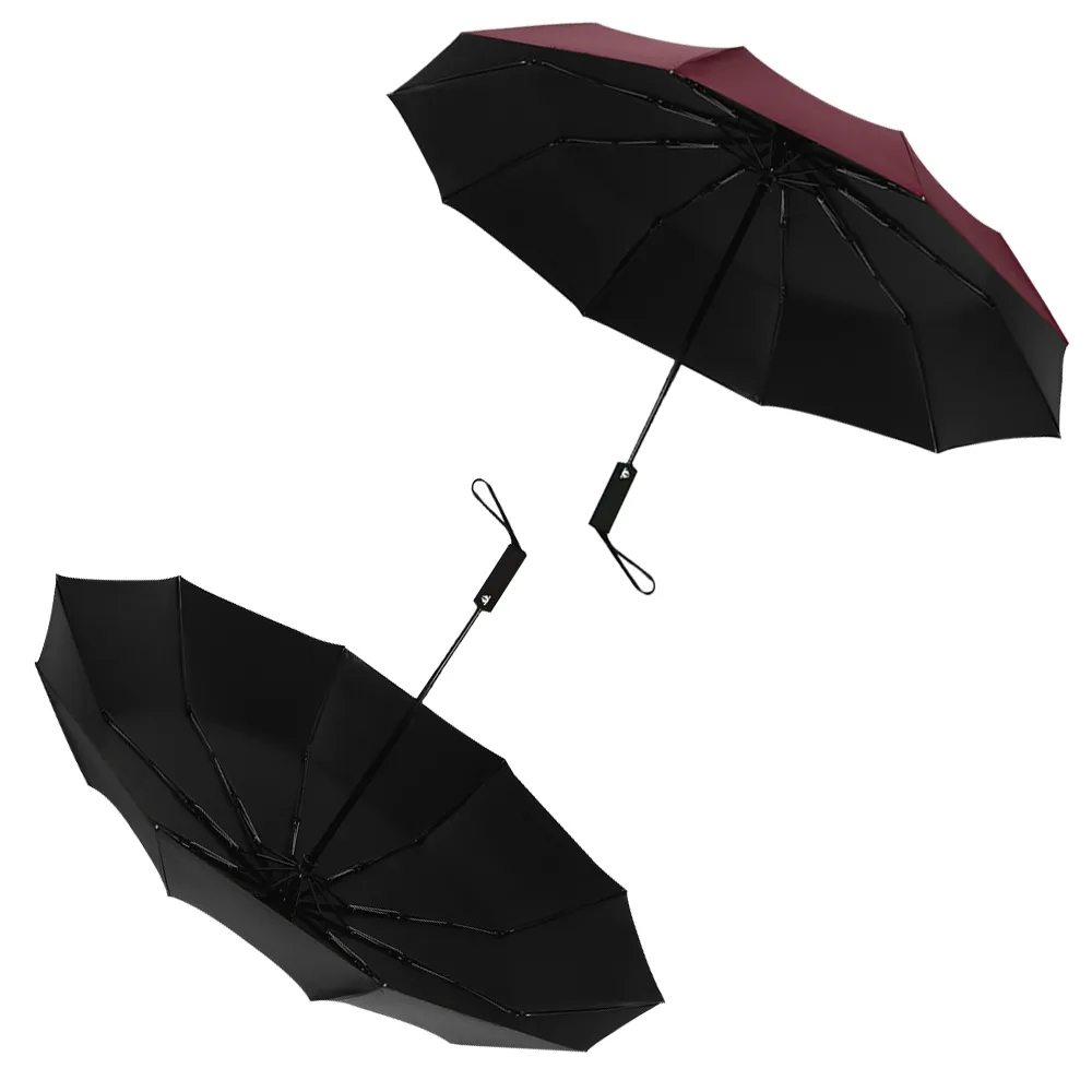 21" Auto Open/Close Foldable Umbrella with Black UV