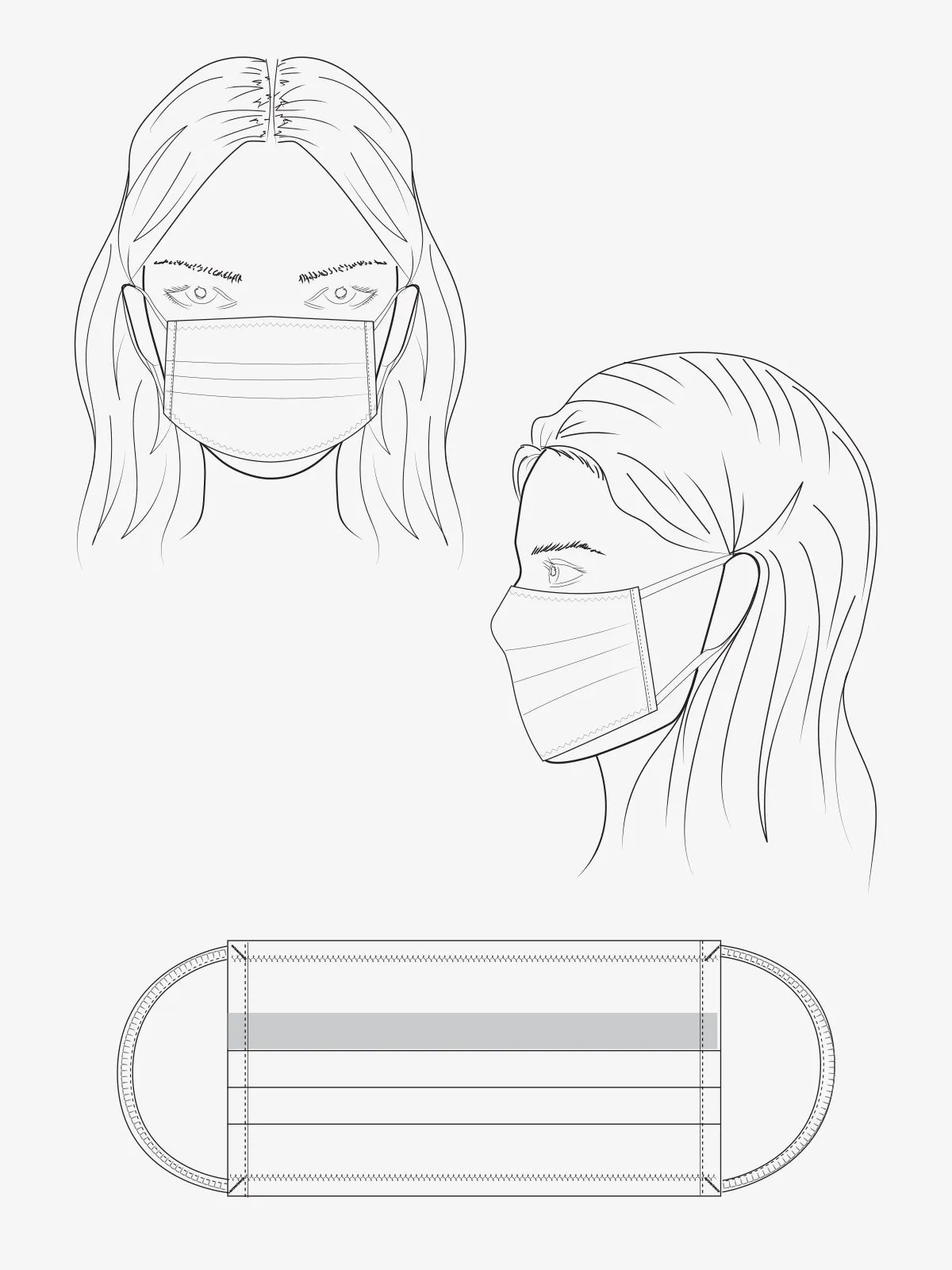 5 Pack Fashion PPE Masks