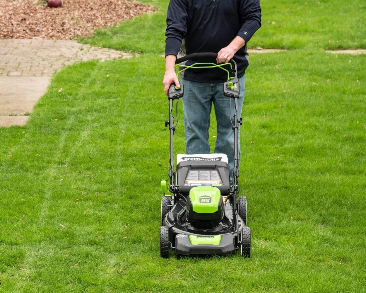 80V 21" Cordless Battery Self-Propelled Lawn Mower w/ 4.0Ah Battery & Charger