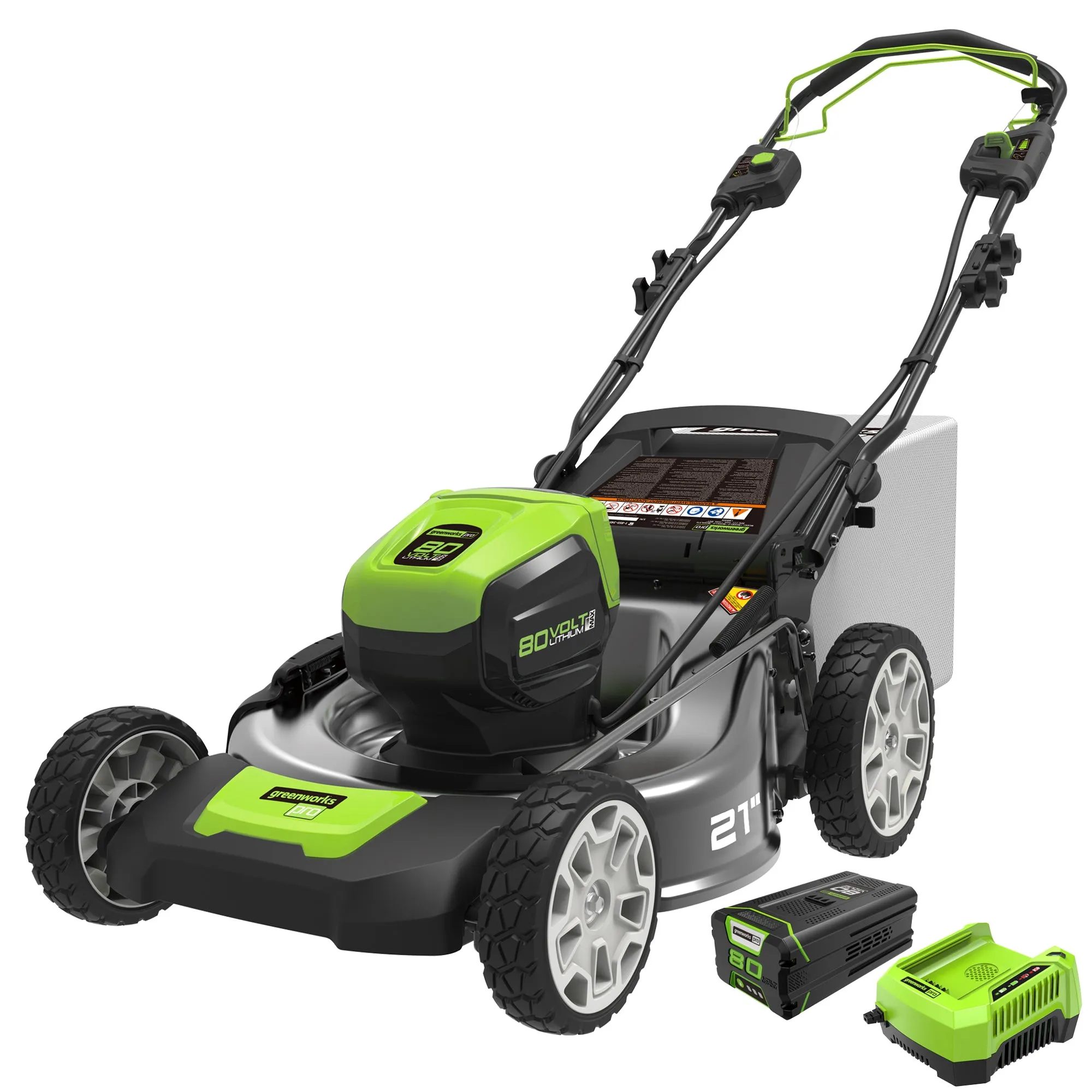 80V 21" Cordless Battery Self-Propelled Lawn Mower w/ 5.0Ah Battery & Charger