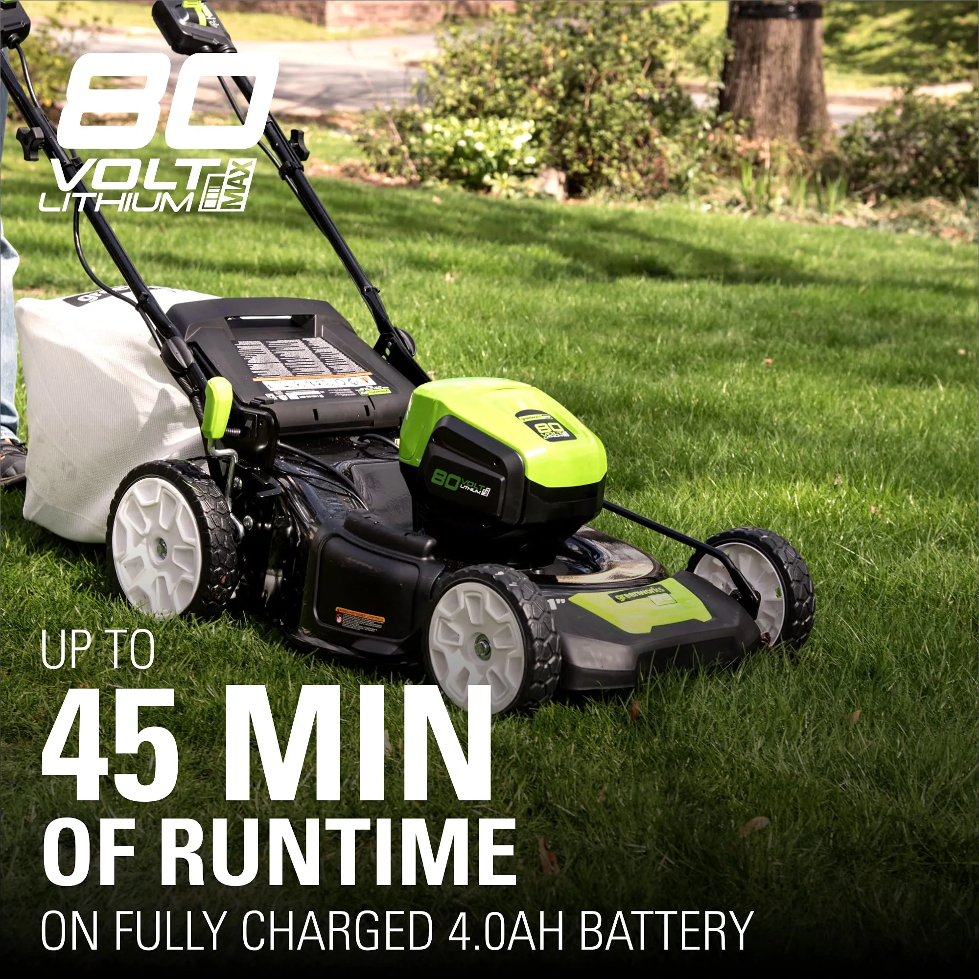 80V 21" Cordless Battery Self-Propelled Lawn Mower w/ 5.0Ah Battery & Charger