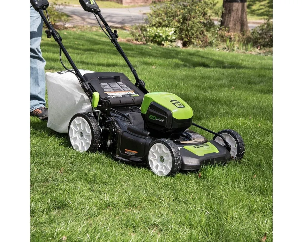 80V 21" Cordless Battery Self-Propelled Lawn Mower w/ 5.0Ah Battery & Charger