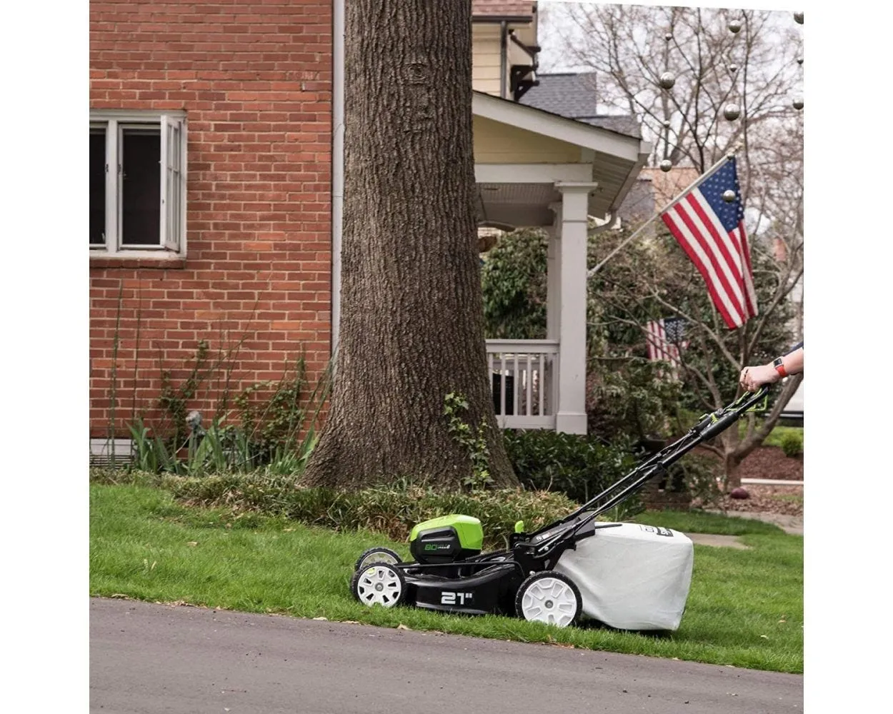 80V 21" Cordless Battery Self-Propelled Lawn Mower w/ 5.0Ah Battery & Charger