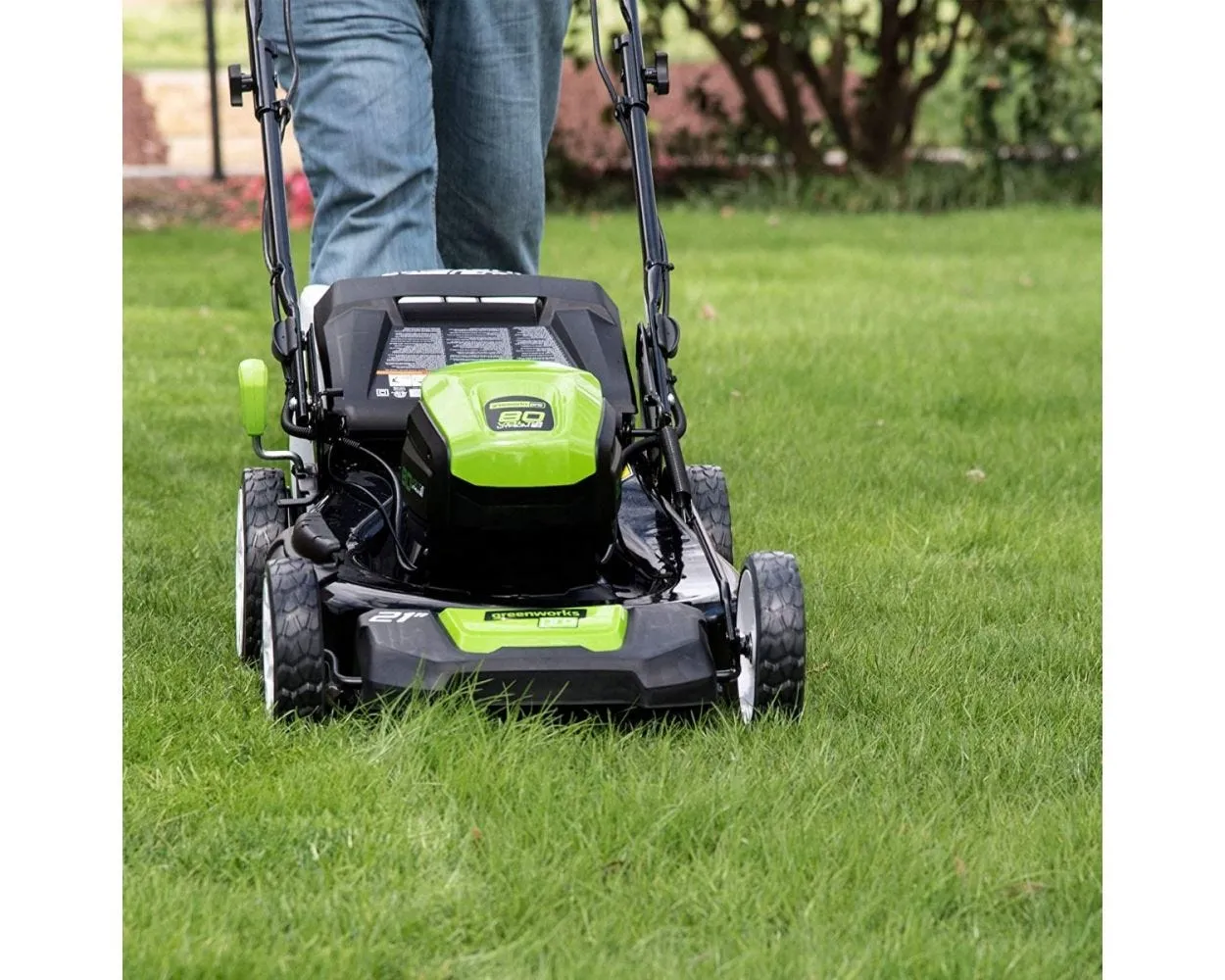 80V 21" Cordless Battery Self-Propelled Lawn Mower w/ 5.0Ah Battery & Charger