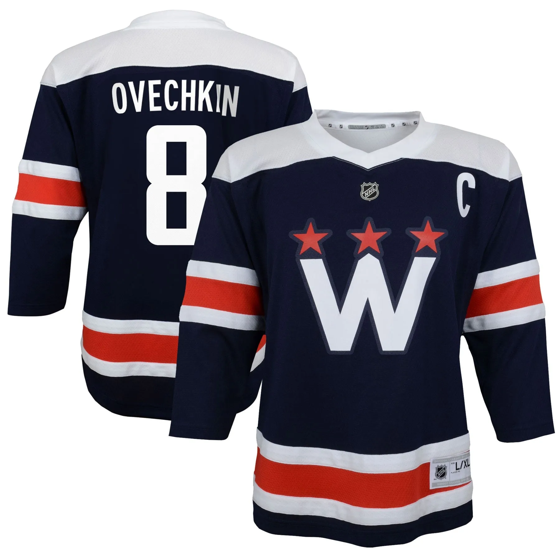 Alexander Ovechkin Washington Capitals Preschool 2020/21 Alternate Replica Player Jersey - Navy