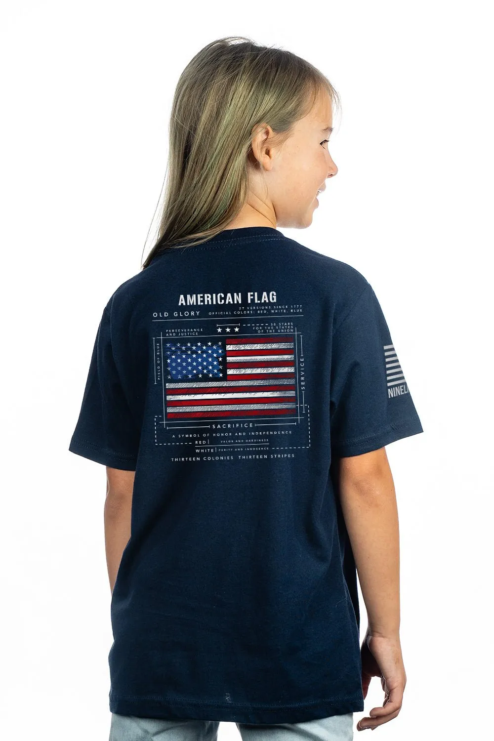 American Flag Schematic - Youth T-Shirt