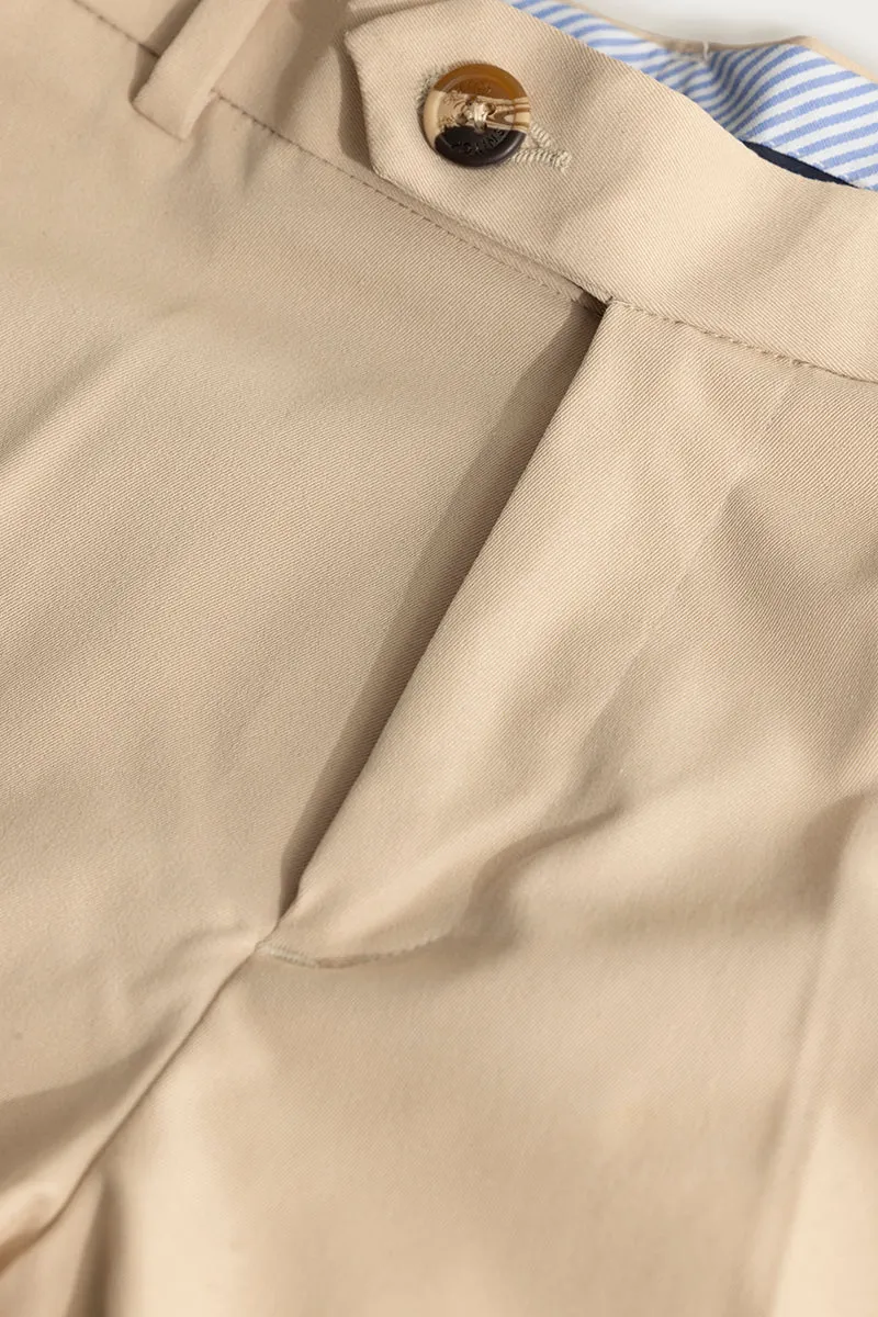 Sure! Here is a more optimized title for the e-commerce product:

Comfort-Fit Stretch American Fold Beige Chinos