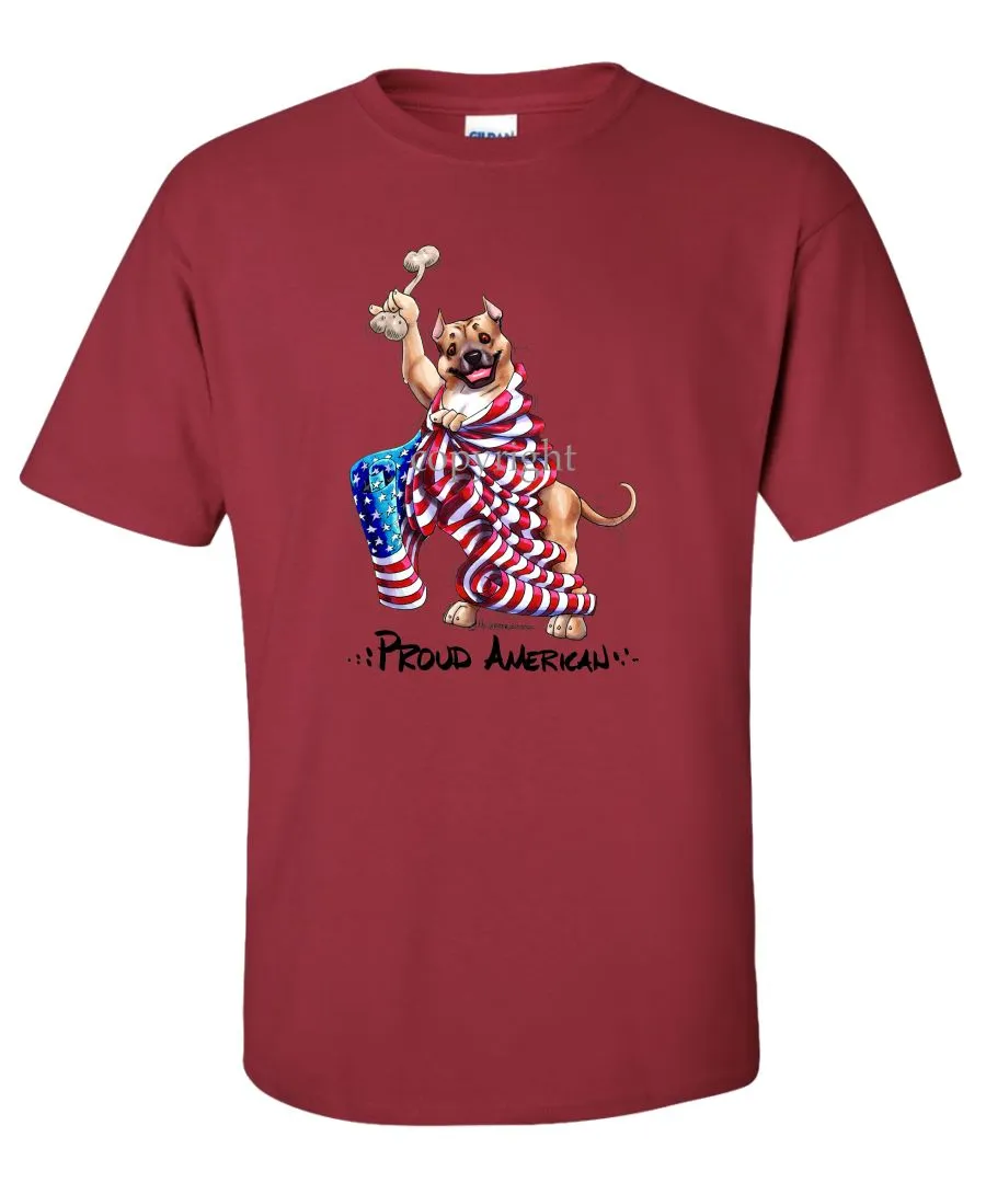 American Staffordshire Terrier - Proud American - T-Shirt