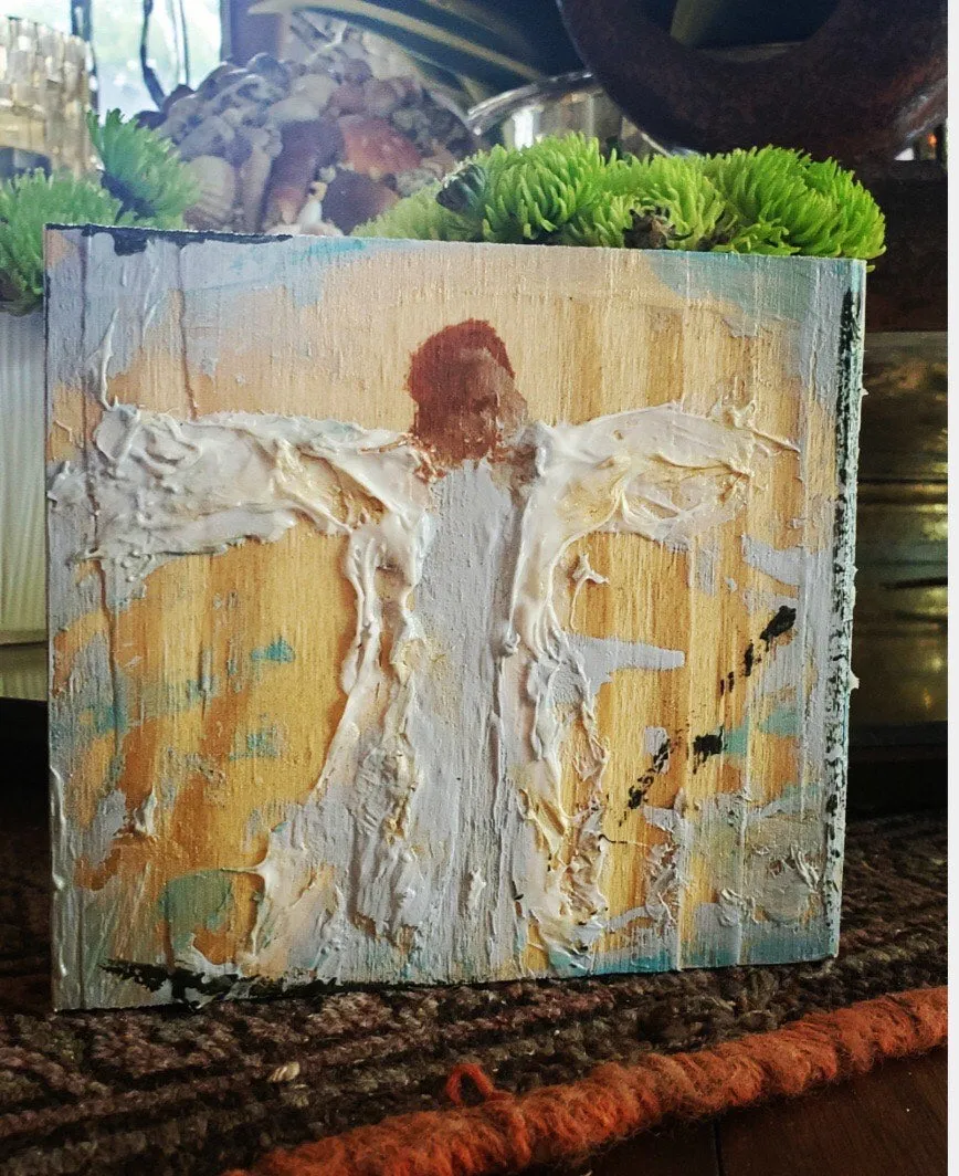 Angel on Wood