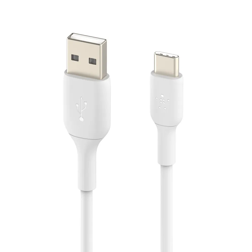 Belkin BoostCharge USB-A to USB-C 1M Cable  Universally compatible - White -White