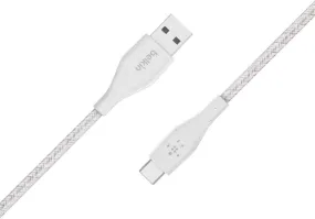 Belkin Duratek Plus 1.2M USB A to USB C Cable White - F2CU069bt04-WHT