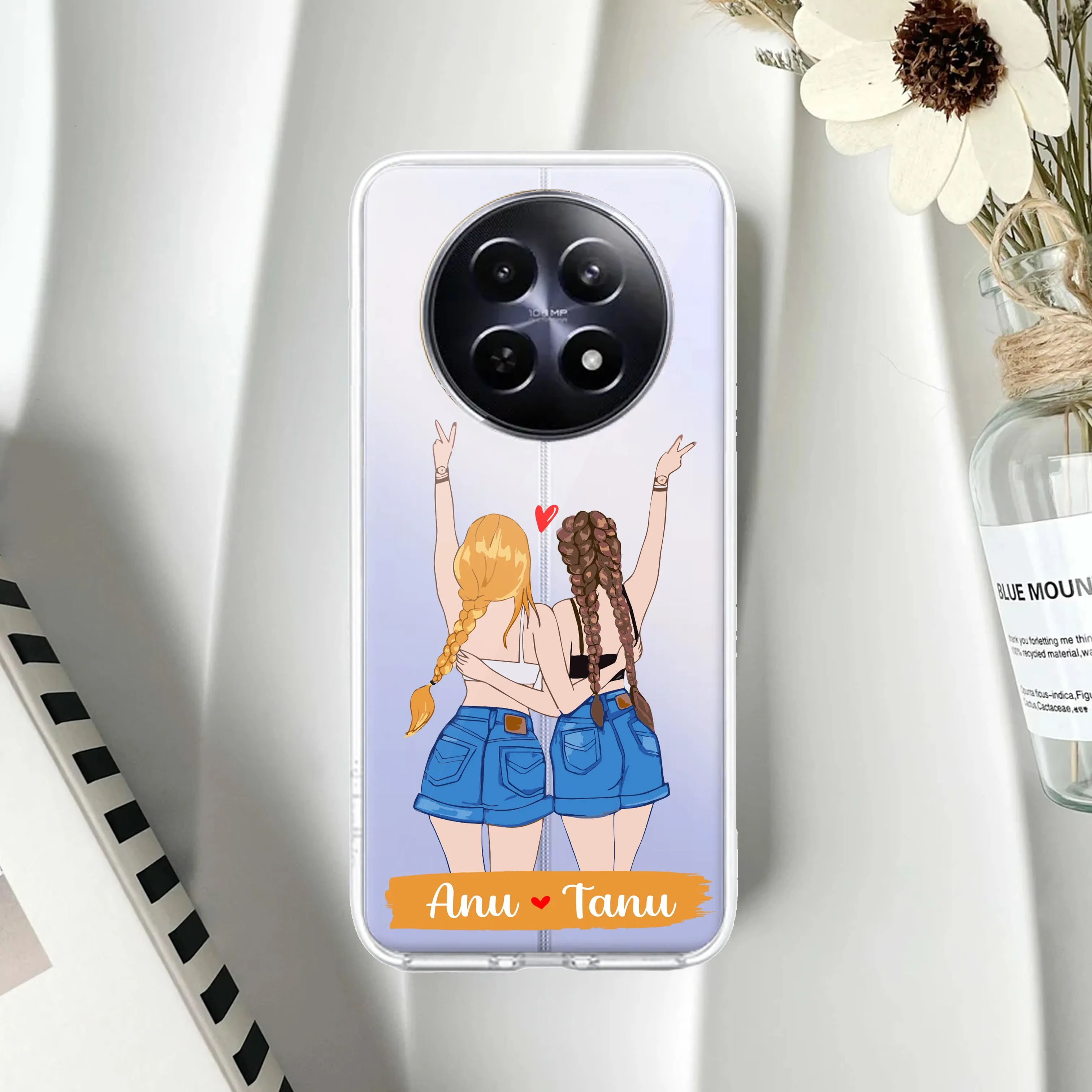 Besties Forever Customize Transparent Silicon Case For Realme/Narzo