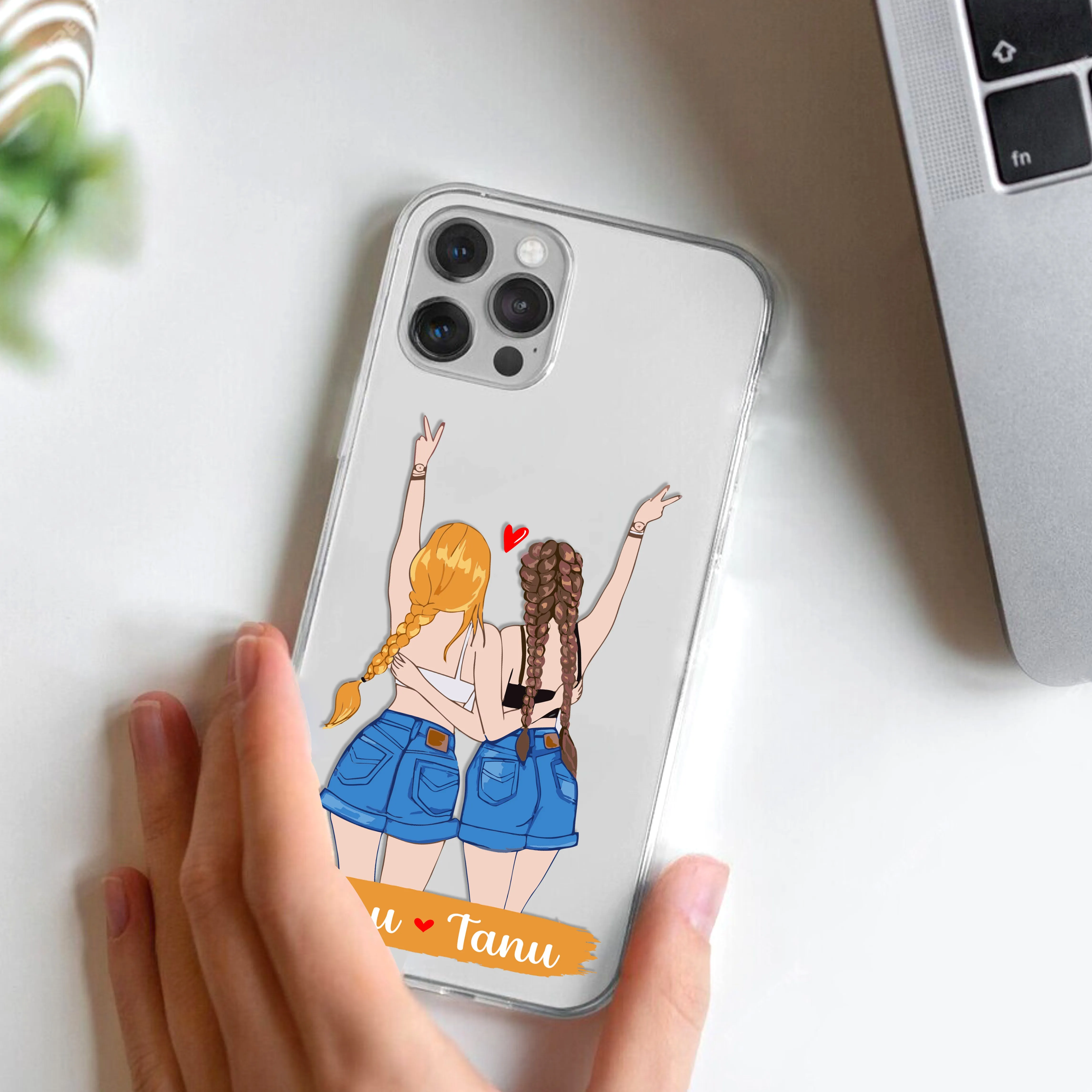 Besties Forever Customize Transparent Silicon Case For Realme/Narzo