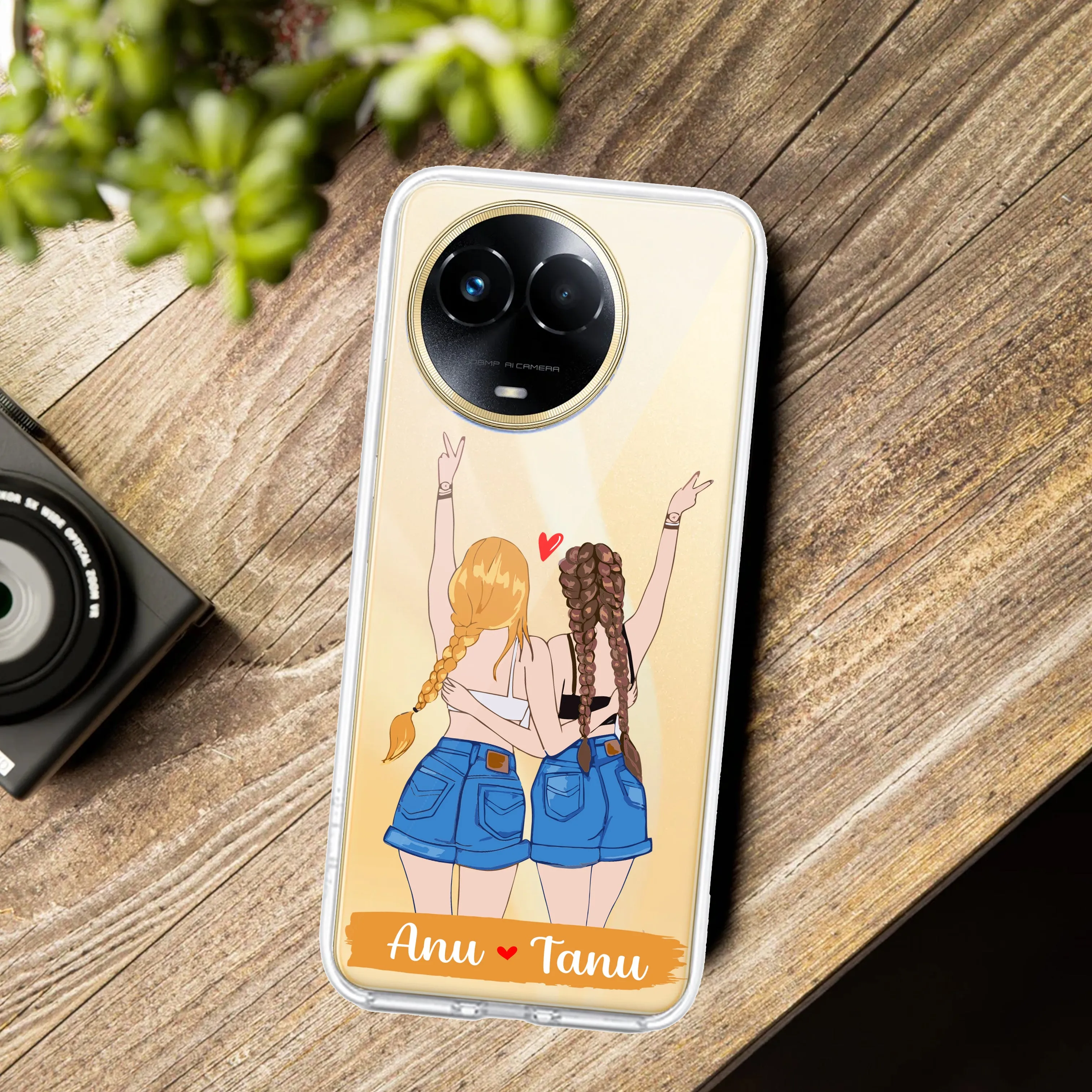 Besties Forever Customize Transparent Silicon Case For Realme/Narzo