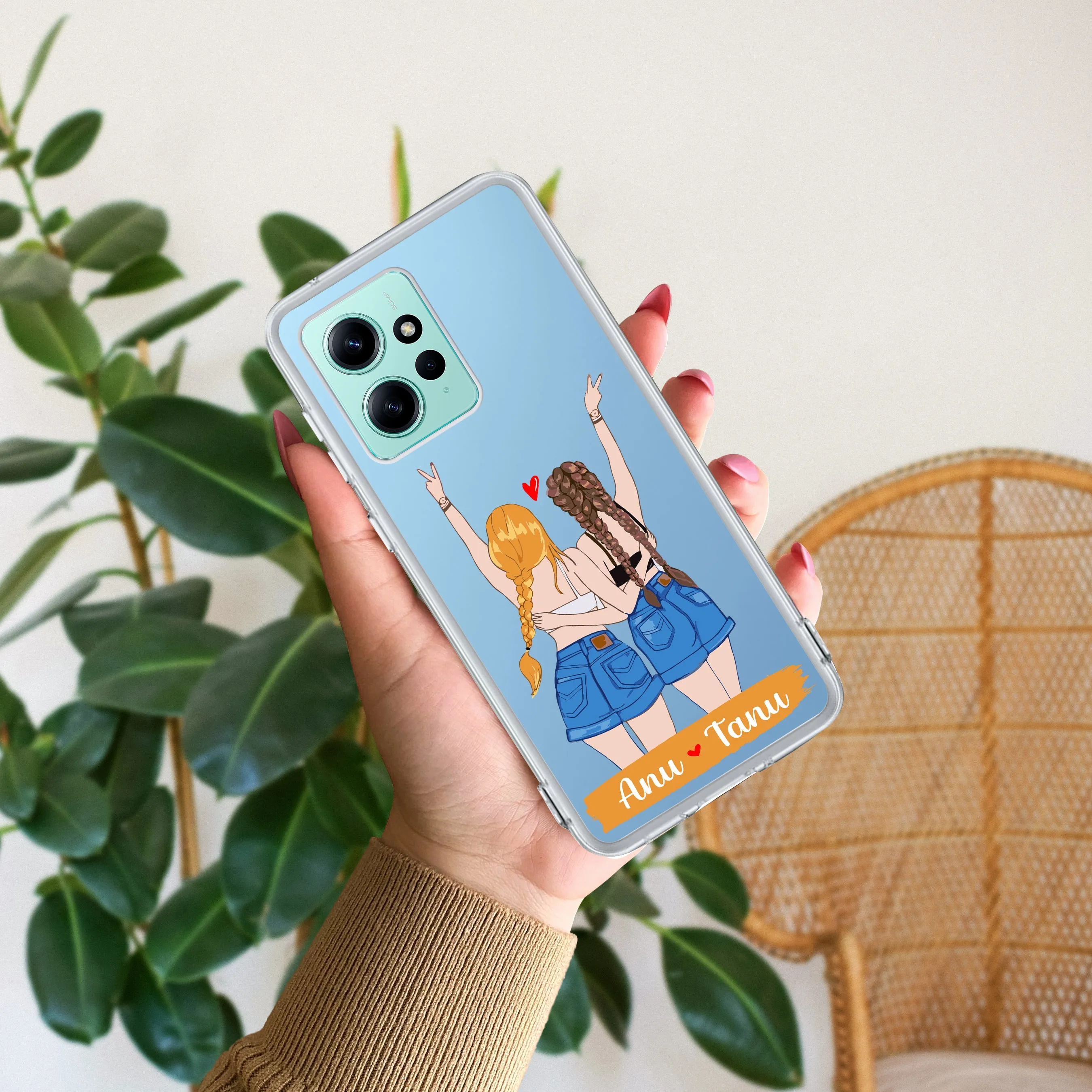 Besties Forever Customize Transparent Silicon Case For Redmi/Xiaomi