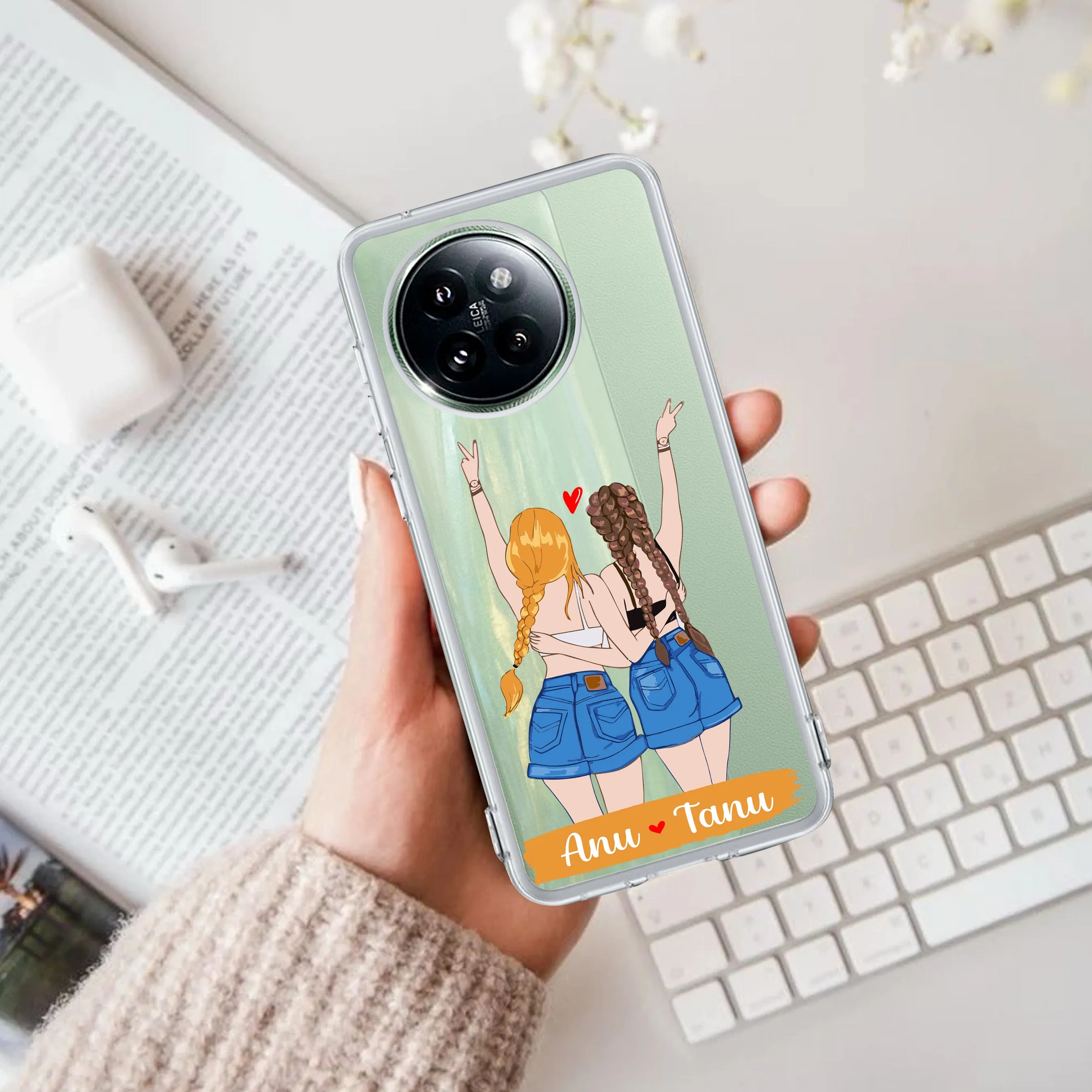 Besties Forever Customize Transparent Silicon Case For Redmi/Xiaomi