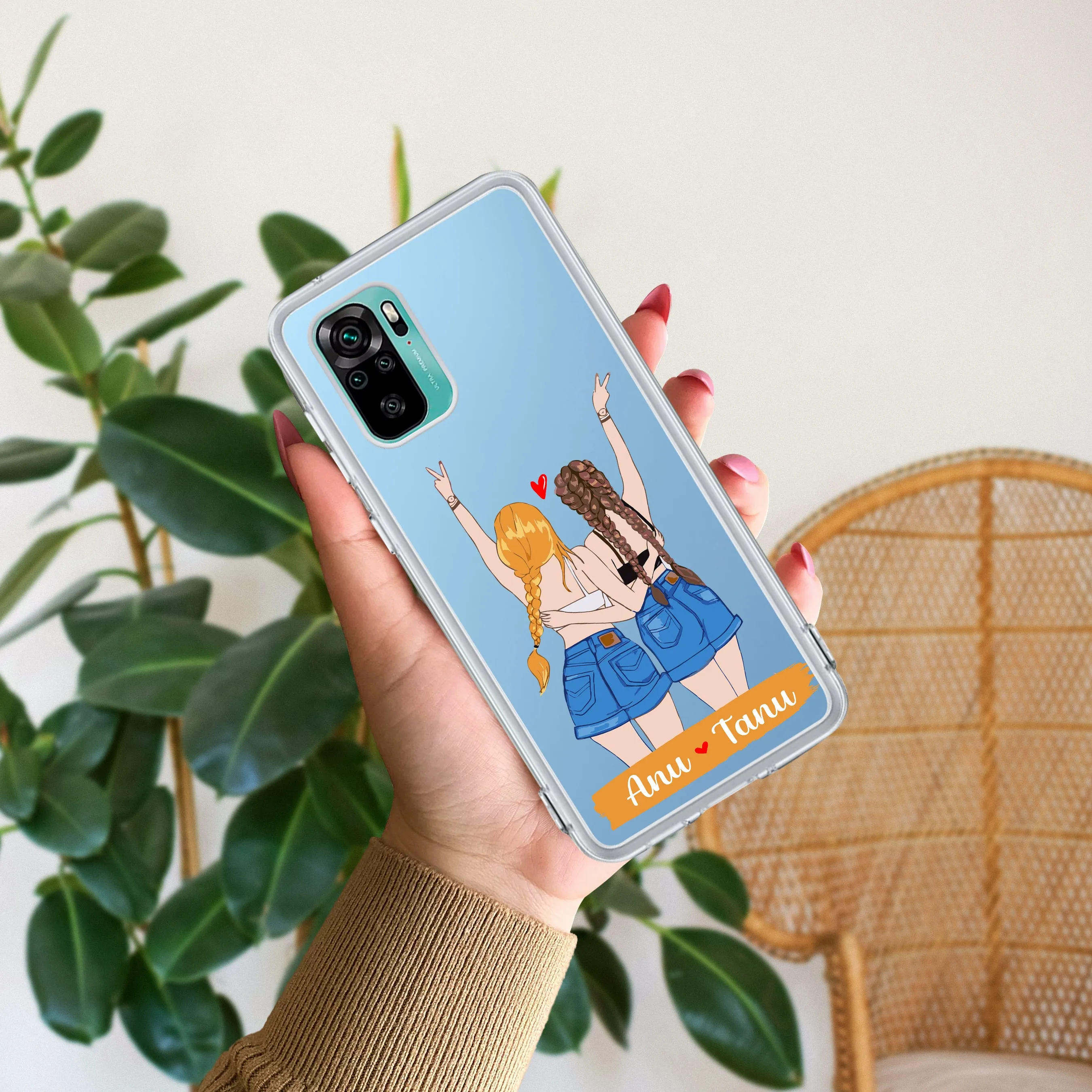 Besties Forever Customize Transparent Silicon Case For Redmi/Xiaomi