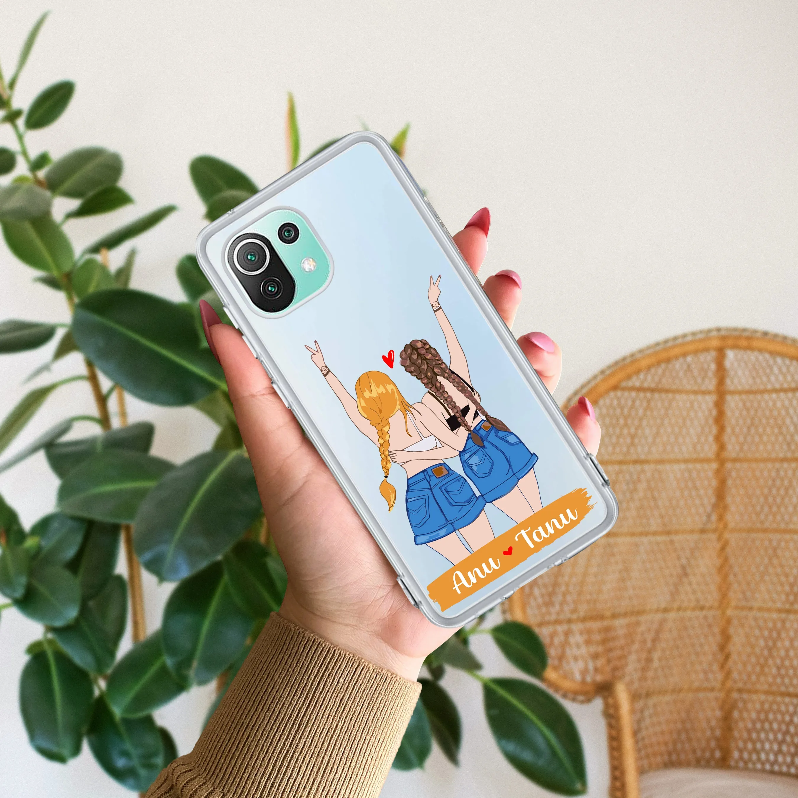 Besties Forever Customize Transparent Silicon Case For Redmi/Xiaomi