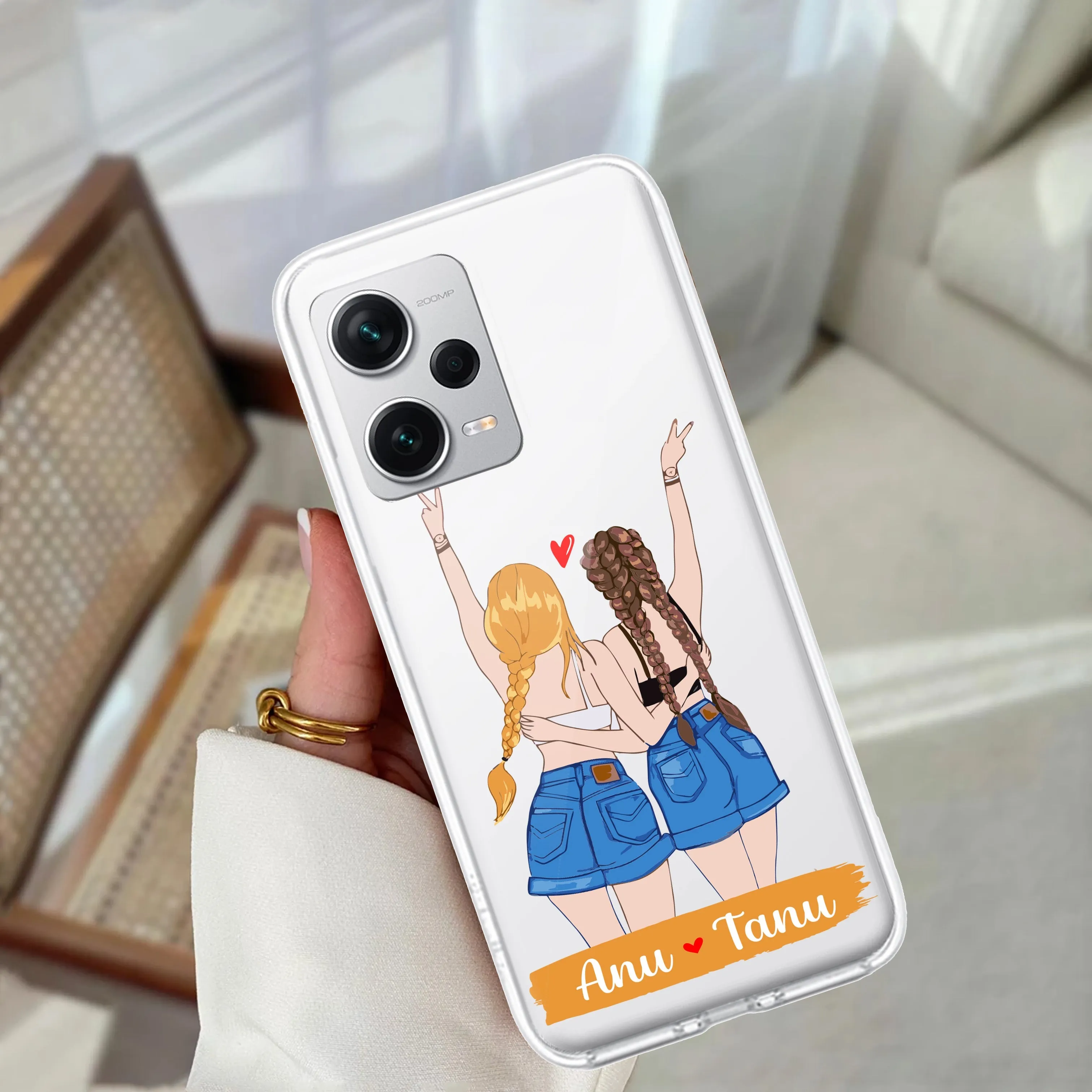 Besties Forever Customize Transparent Silicon Case For Redmi/Xiaomi