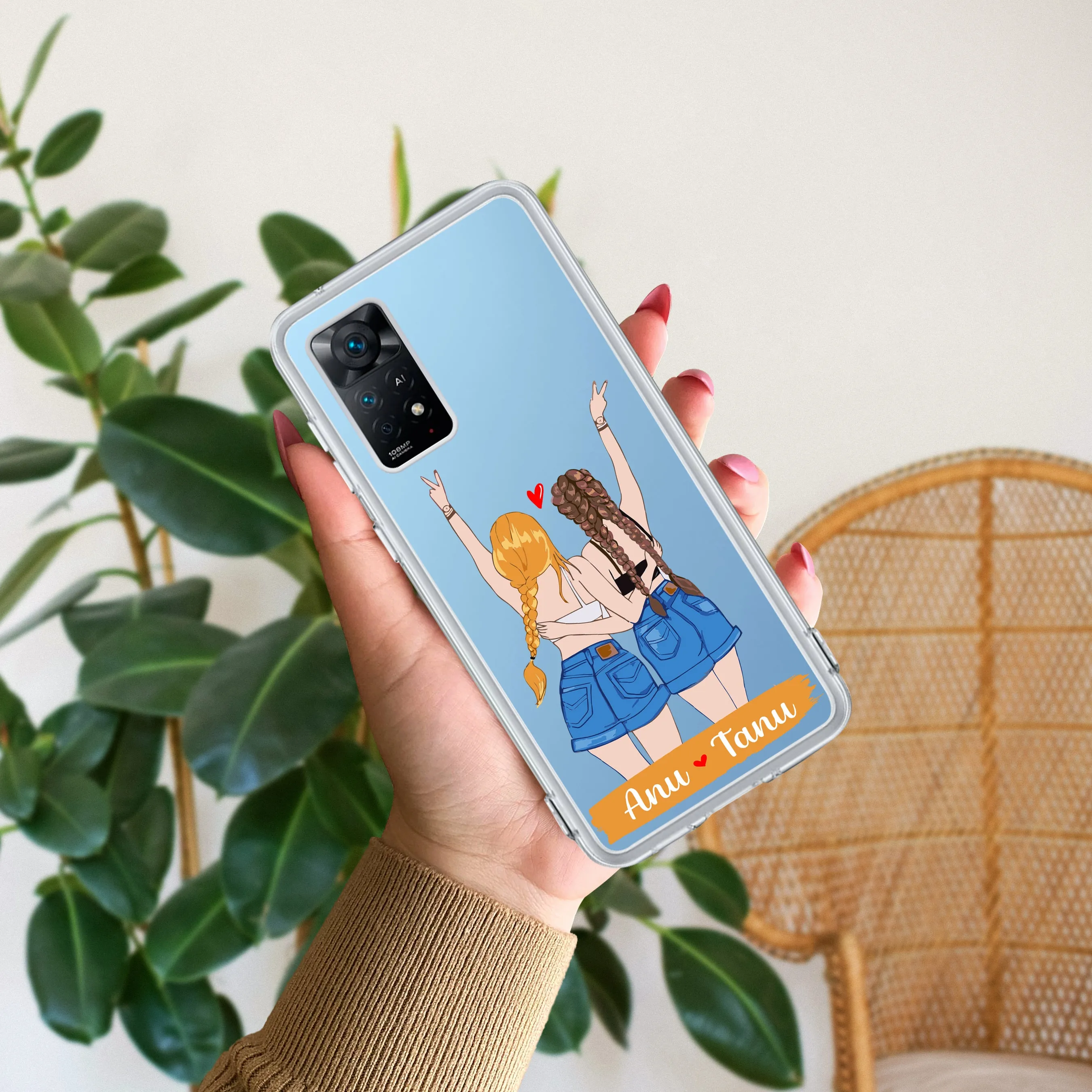 Besties Forever Customize Transparent Silicon Case For Redmi/Xiaomi