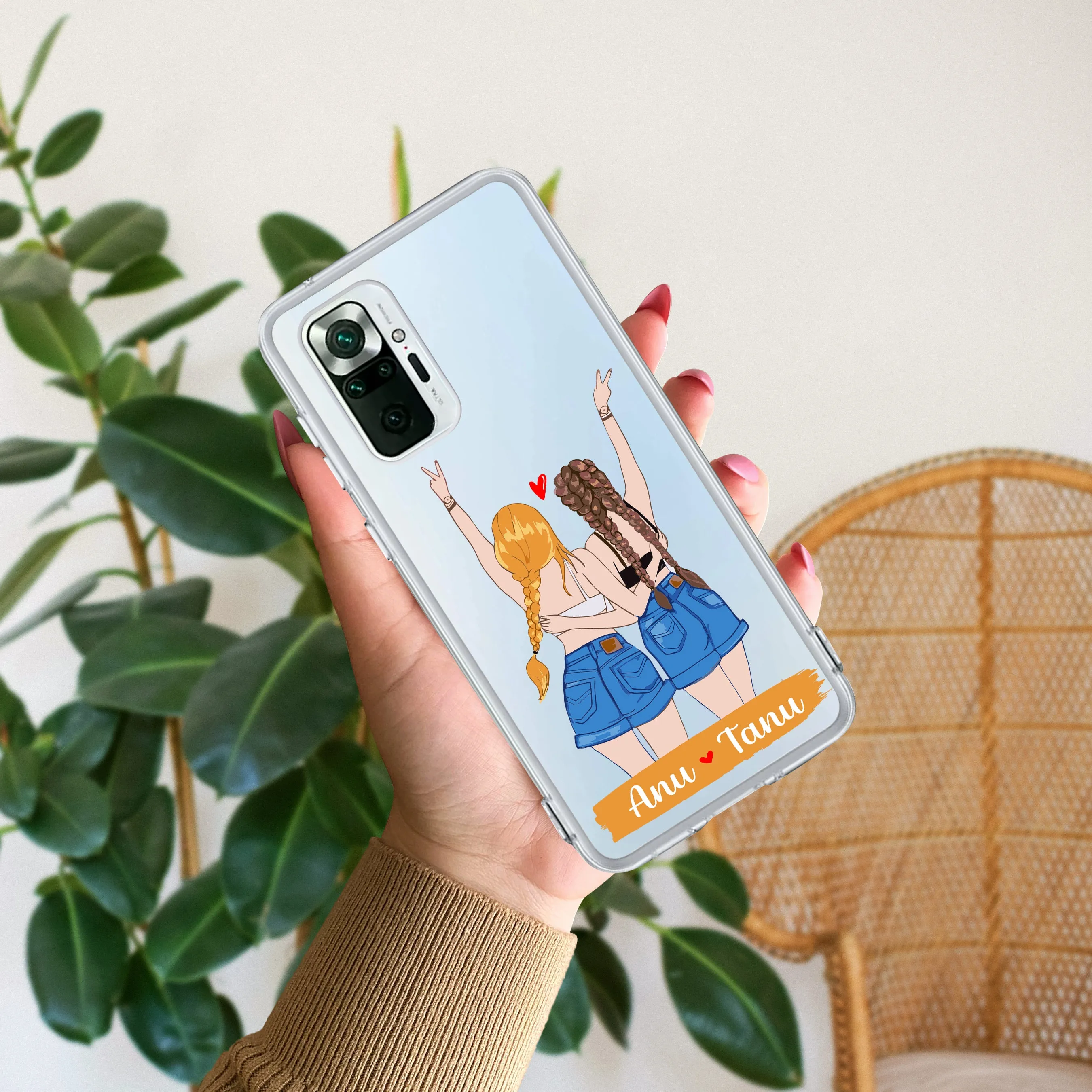 Besties Forever Customize Transparent Silicon Case For Redmi/Xiaomi