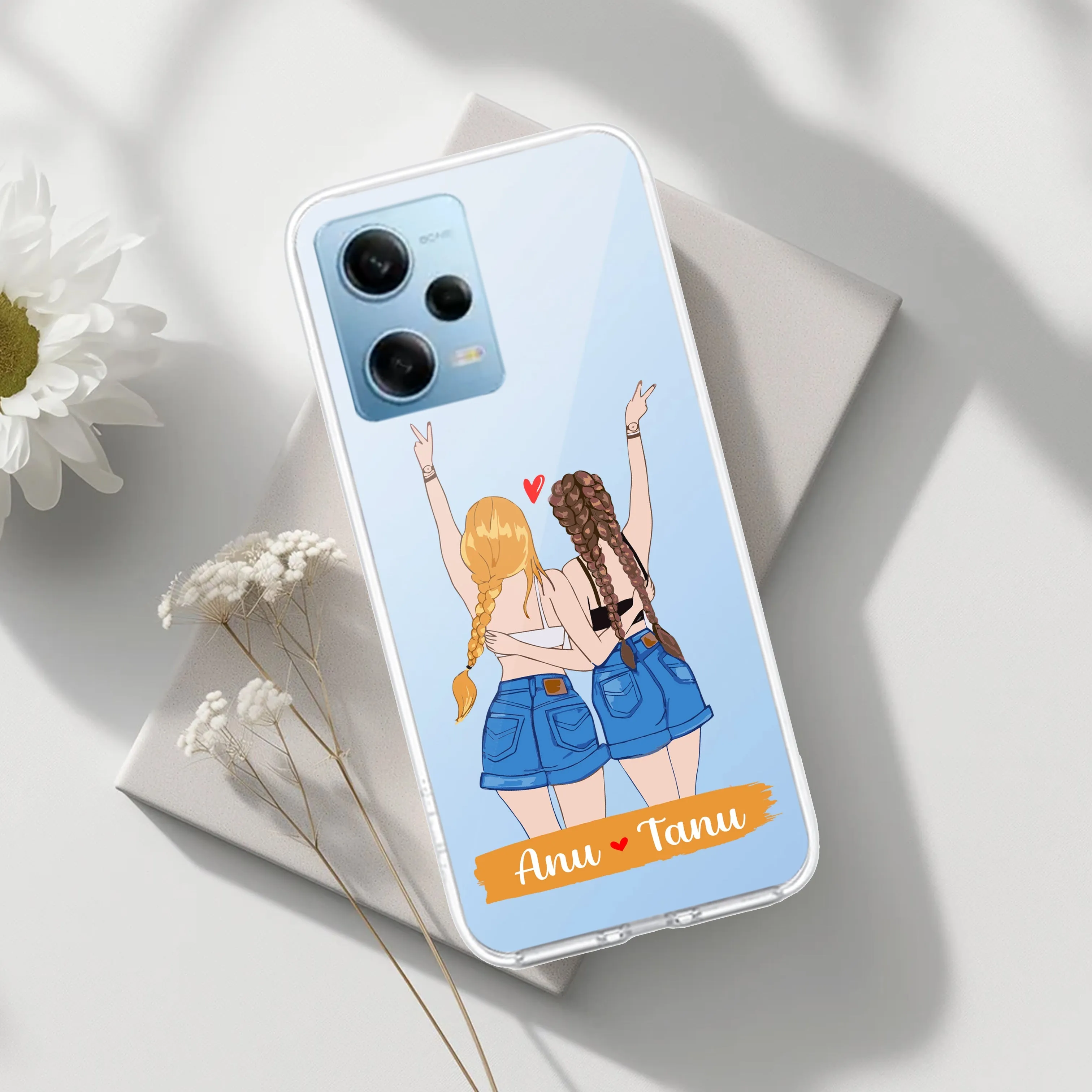 Besties Forever Customize Transparent Silicon Case For Redmi/Xiaomi