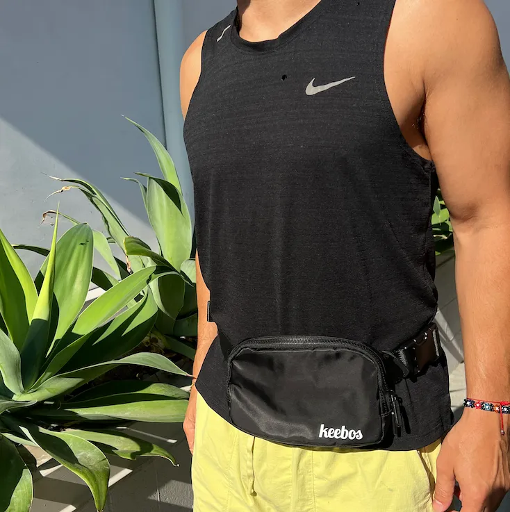 Black Crossbody Bag for Men - Light Fashion Bag