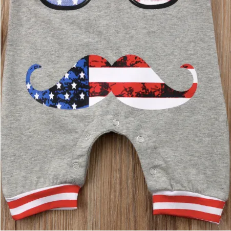 Boys American Flag Romper/Jumpsuit