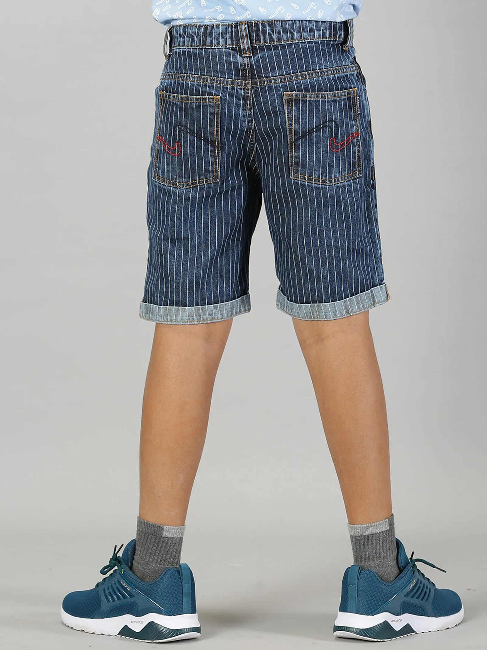 Boys Fashion Denim Rollup Shorts