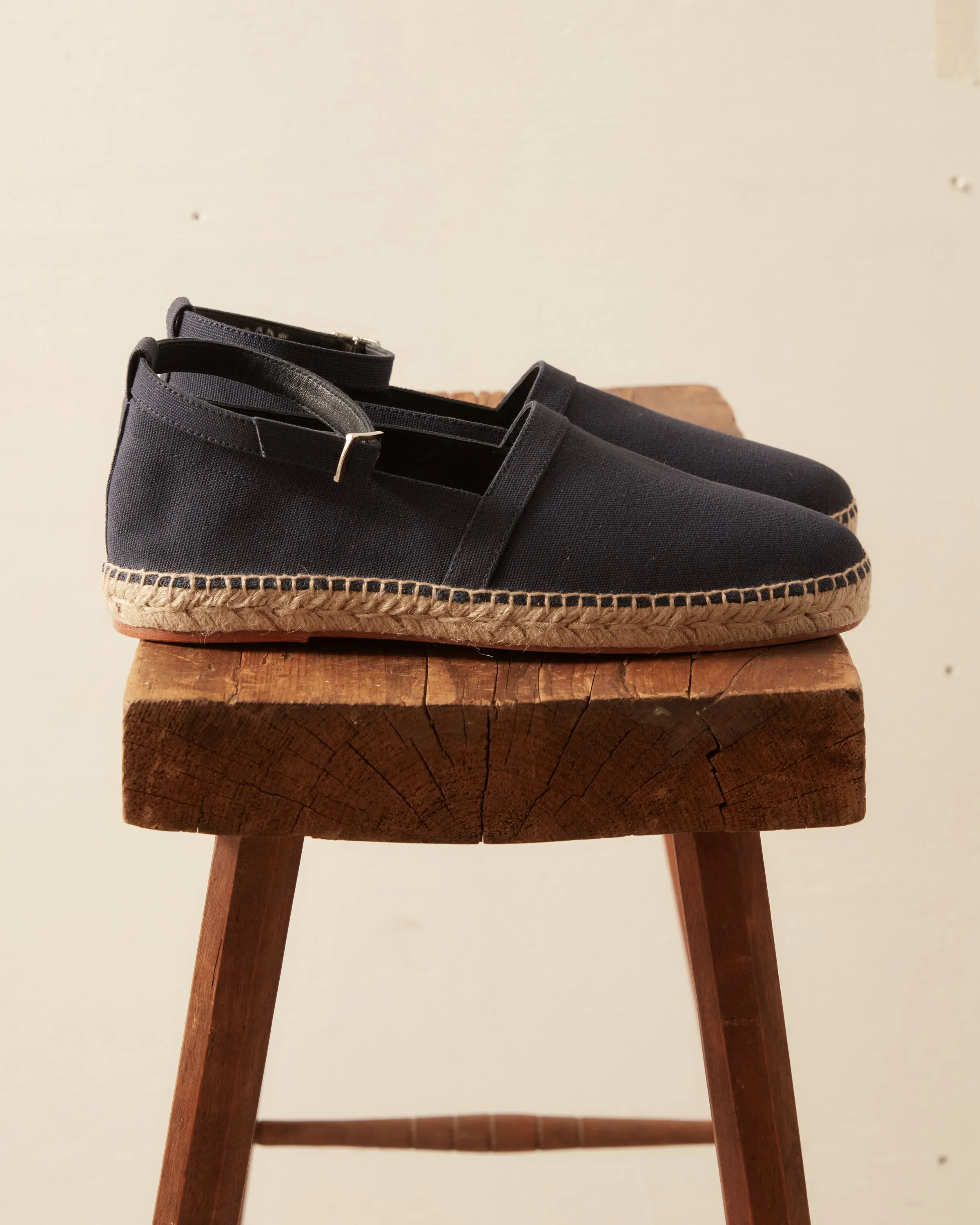 Canvas Slip-On Espadrilles - Navy