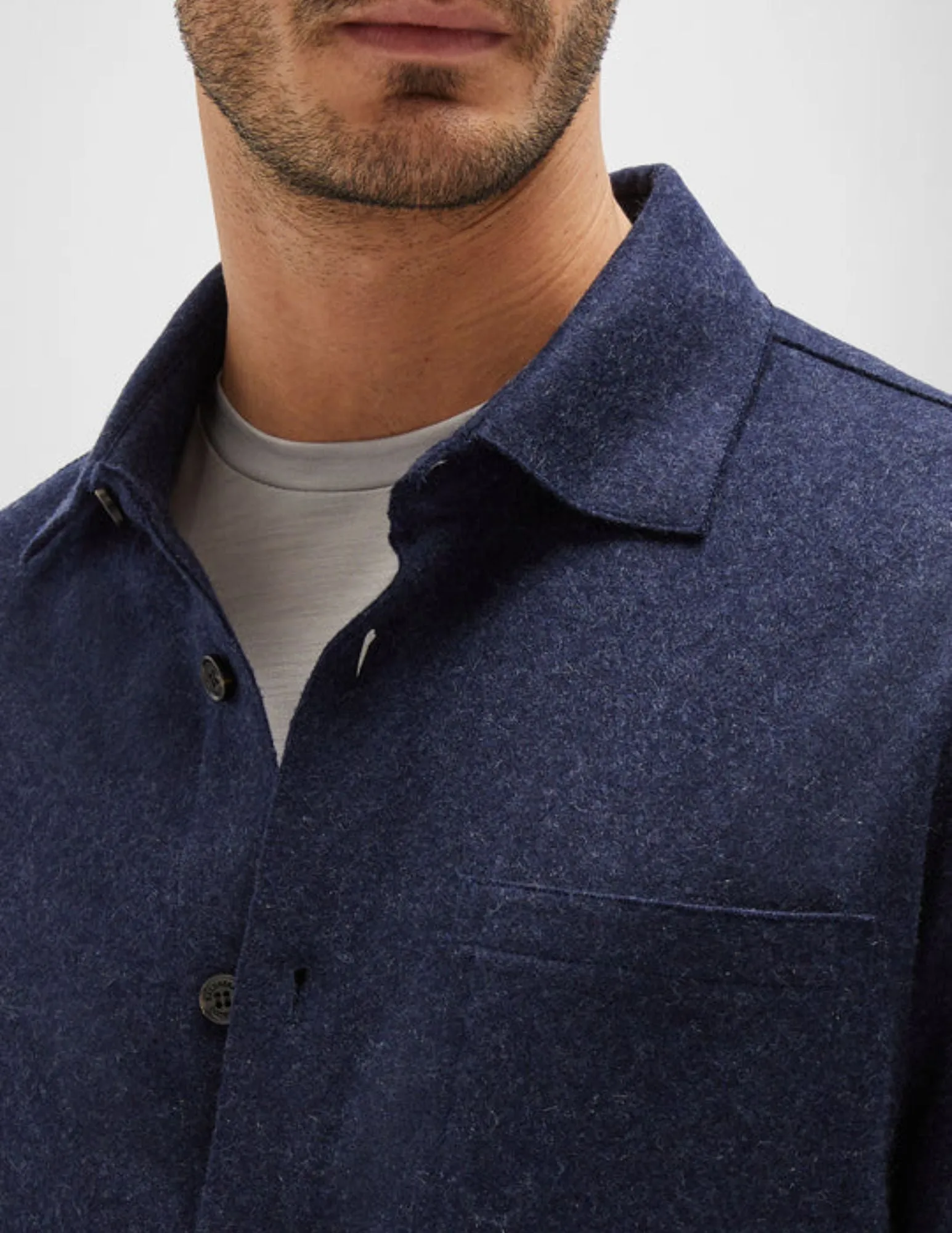 Cashmere Overshirt | Navy