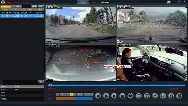 CCTV H.264  record car mobile DVR Camera