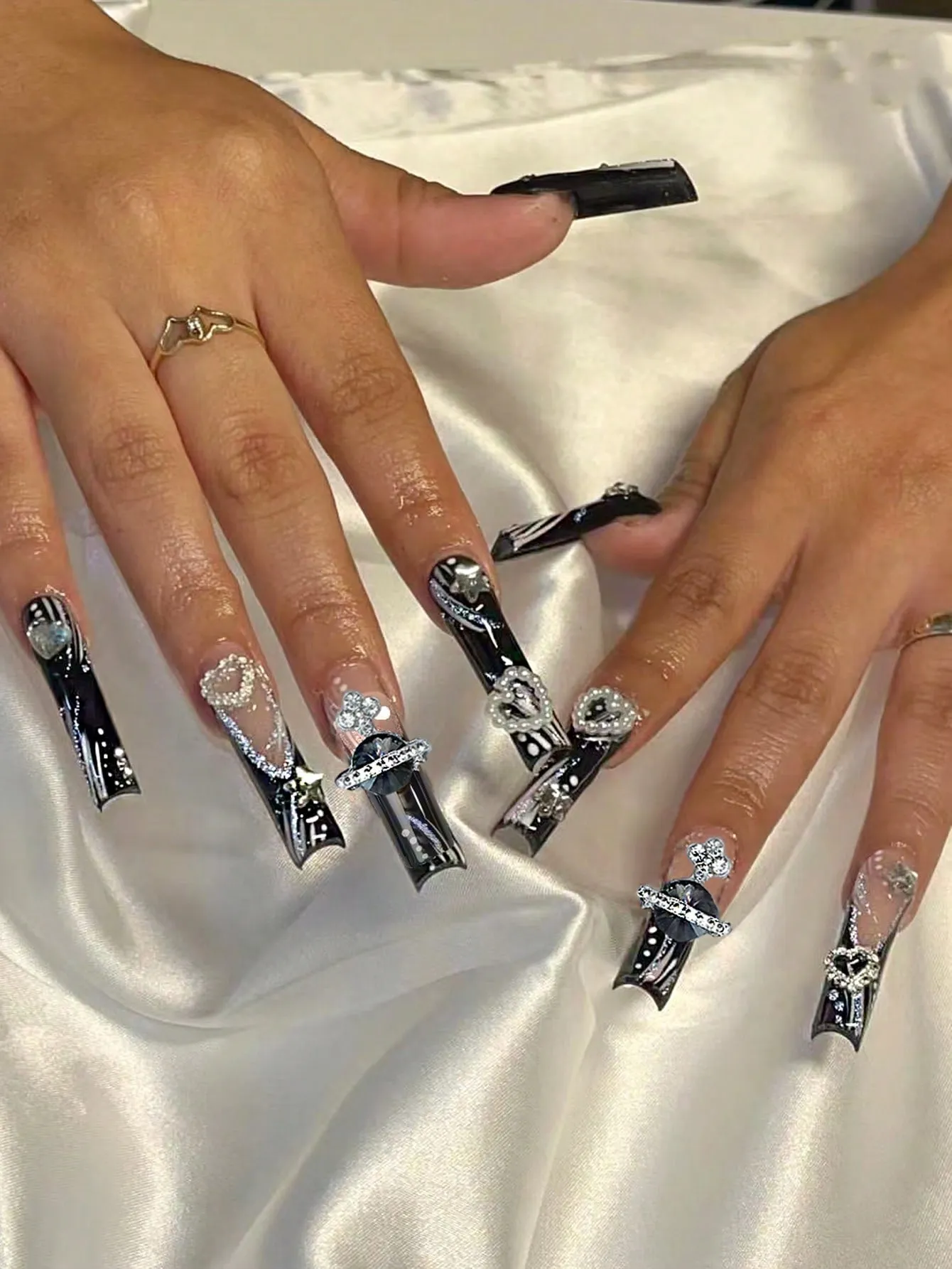 Coffin Multicolor Press on Nails