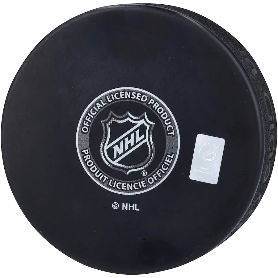 Cole Caufield Montreal Canadiens Fanatics Authentic Autographed Hockey Puck with "NHL Debut 4/26/21" Inscription