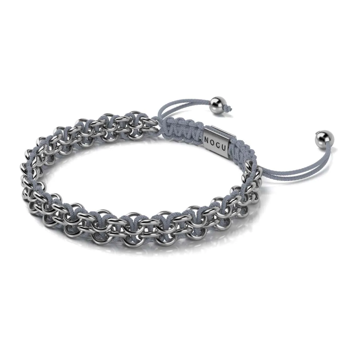 Eagle Links | Mini Kismet Bracelet | Grey x Silver