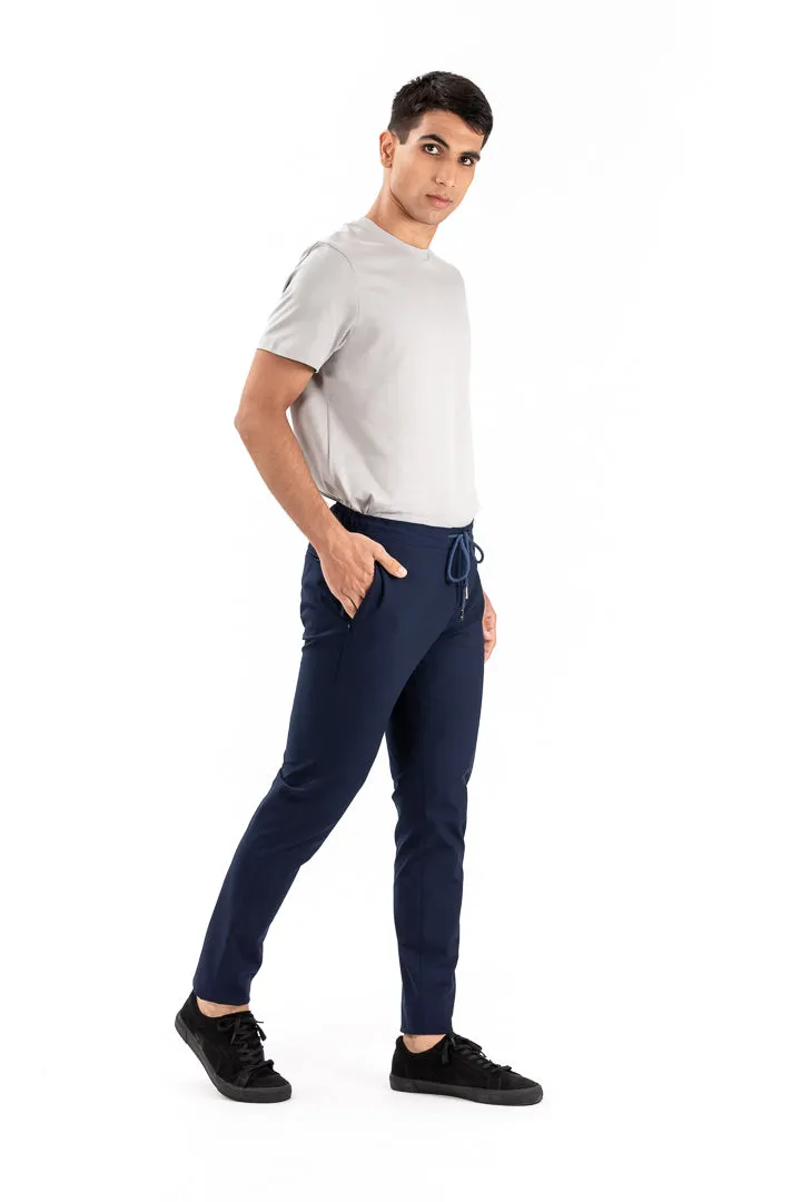 Eco Navy Stretch Joggers