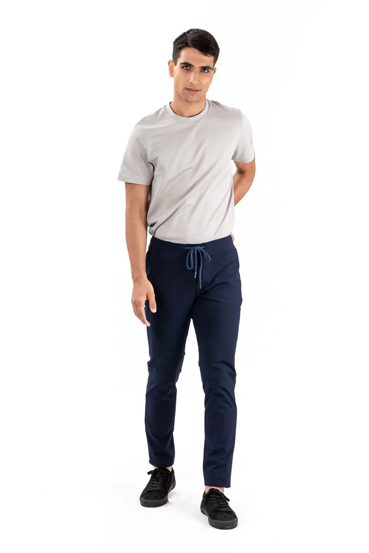 Eco Navy Stretch Joggers