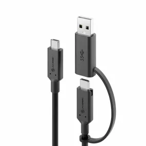 Elements Series USB-C to USB-C Cable with USB-A Adapter - 1.2m - Male-Male - 5A/10Gbps