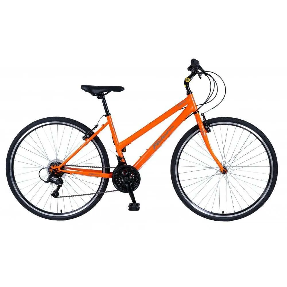 Falcon Urban 700c Ladies Hybrid Bike - Apricot Orange