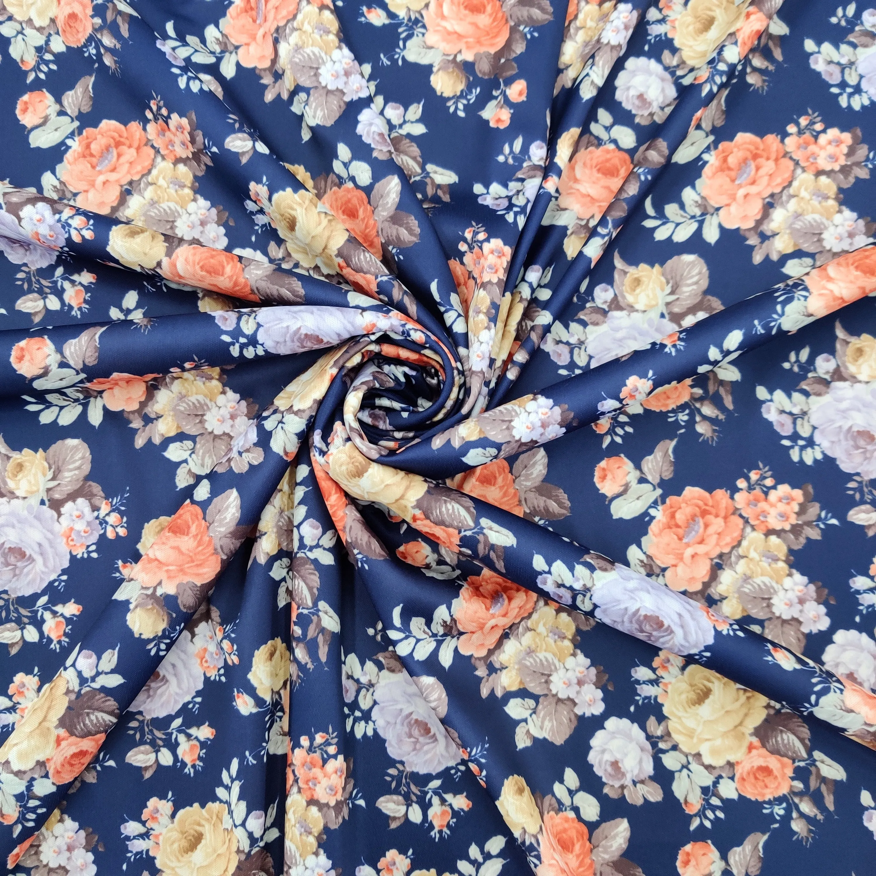 FS333_2 Navy Floral