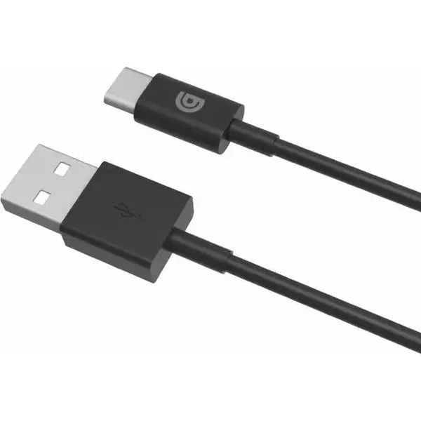 Black Griffin 1M Charge Sync Cable with USB-C to USB-A Connector - GP-006-BLK