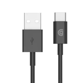 Black Griffin 1M Charge Sync Cable with USB-C to USB-A Connector - GP-006-BLK