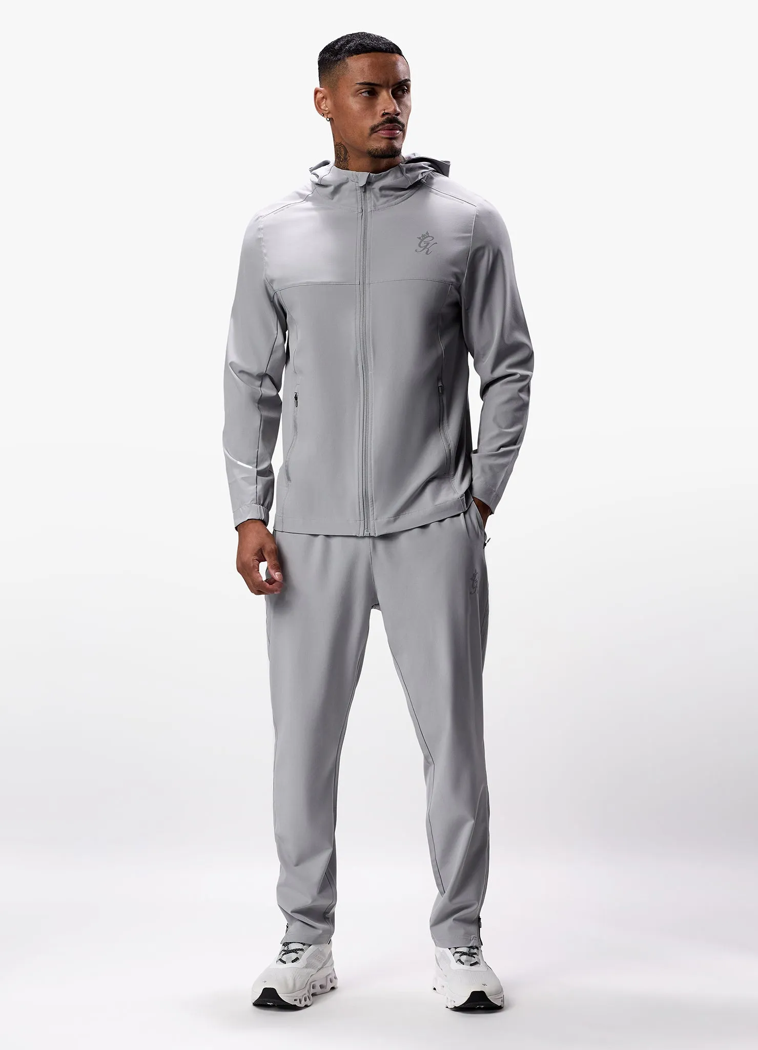 Gym King Flex Woven Tracksuit Top - Urban Grey