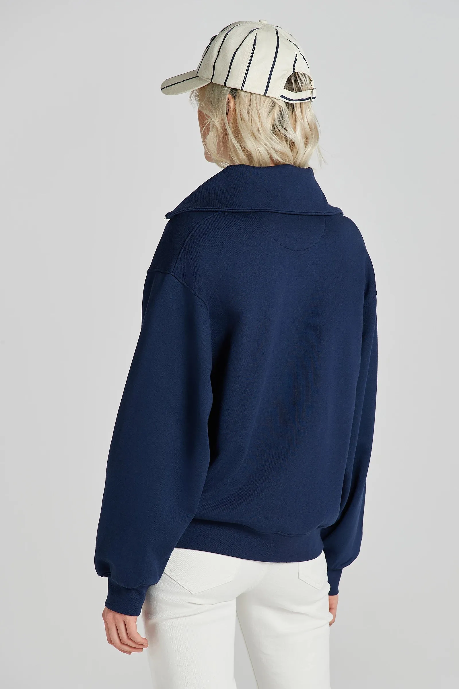 Half zip navy