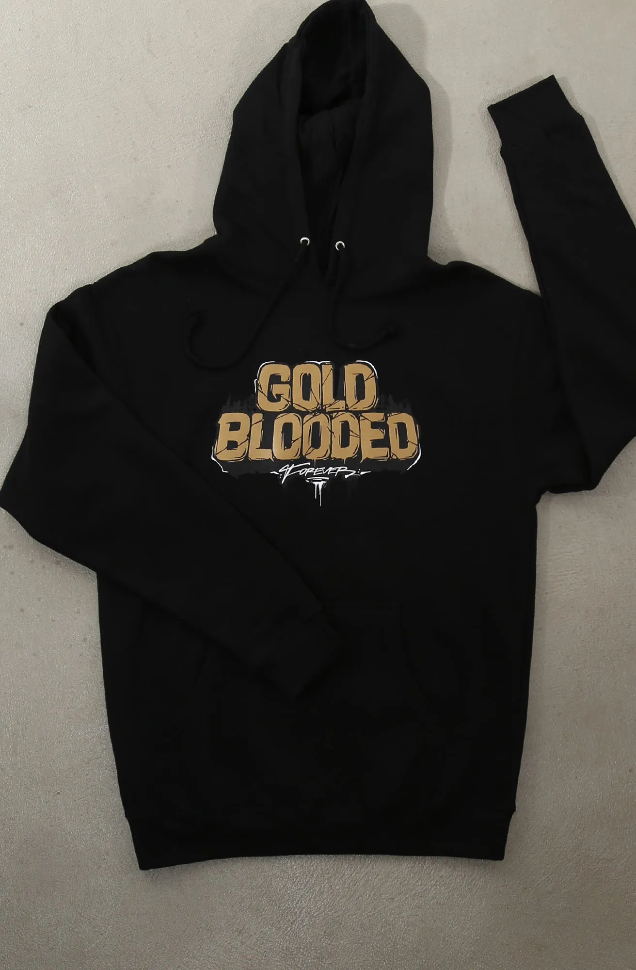 Illuminaries X Adapt :: Gold Blooded Forever (Men's Black Hoody)