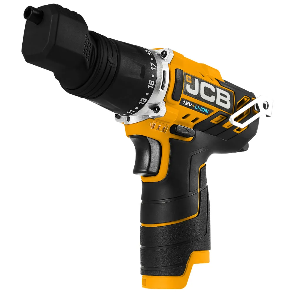 JCB 21-12TPK2-WB-2 12V 4 in 1 Drill Driver with 2x2.0Ah Batteries & Charger in W-Boxx